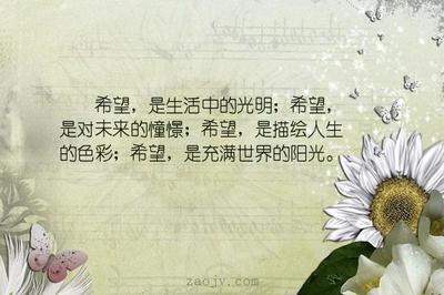 对未来的憧憬的句子