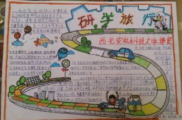 研学手抄报图片