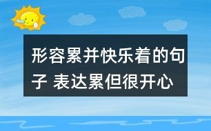 形容快乐开心的句子