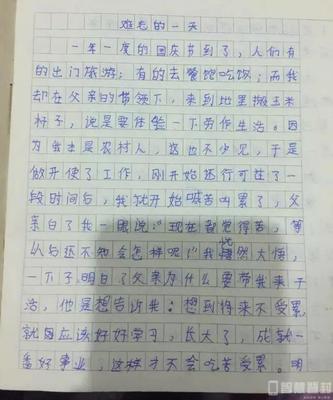 离家出走的作文