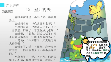 成语故事坐井观天