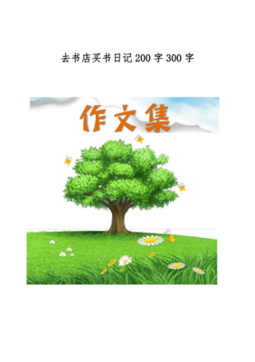 买书日记300字