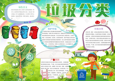 绿色环保手抄报的内容