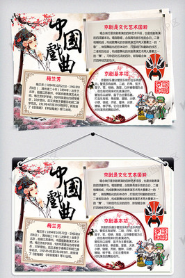 梅兰芳手抄报