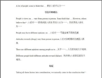 高考英语作文万能开头