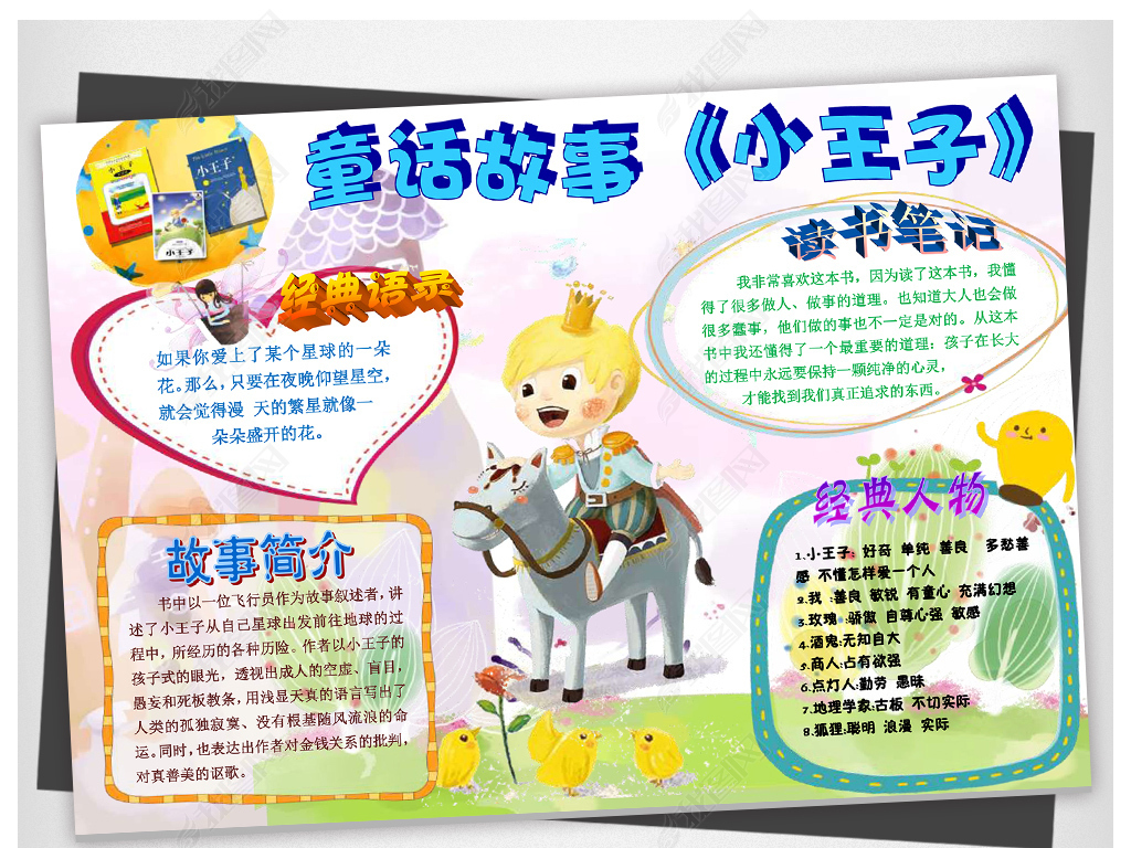 童话故事主题手抄报