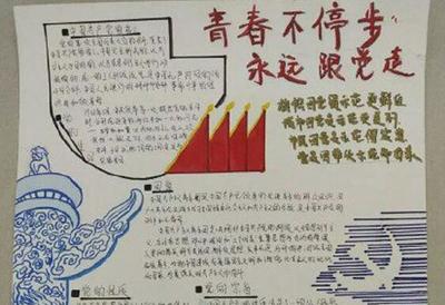 五四青年节手抄报高中