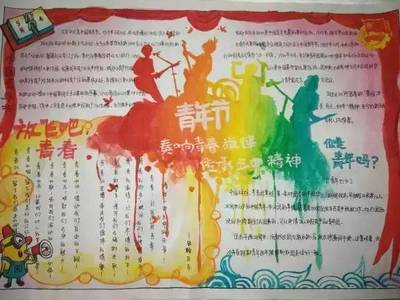 五四青年节手抄报高中