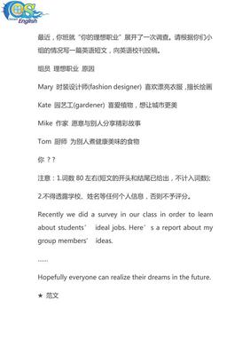 我的理想职业英语作文