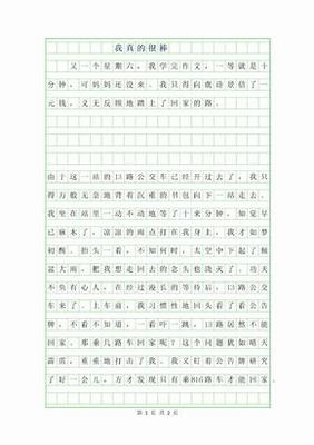 他真的很棒作文