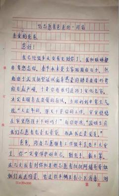 写一封信的作文100字