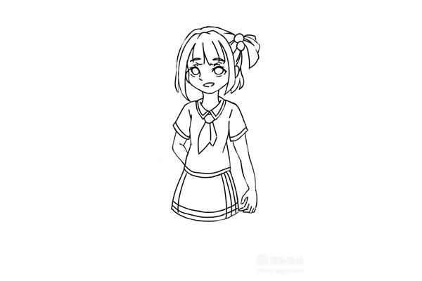 小学生画的动漫人物