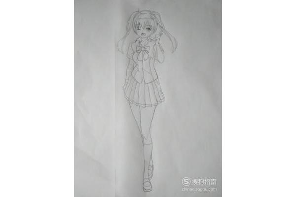 小学生画的动漫人物