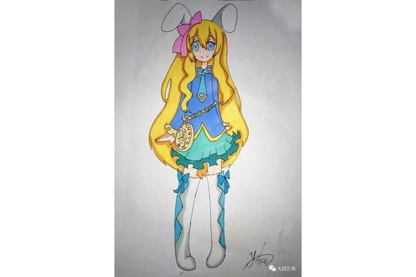 小学生画的动漫人物