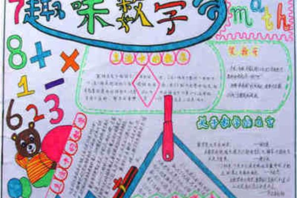 简单数学手抄报