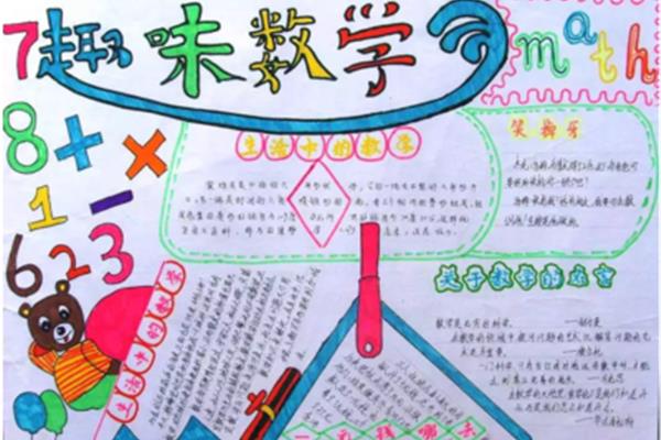 简单数学手抄报
