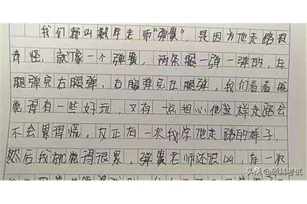 我的幽默老师作文