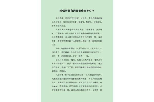 珍惜所有的青春作文