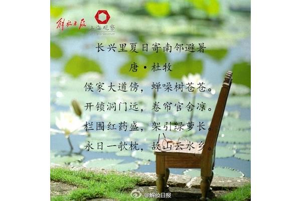 描写夏天的好诗