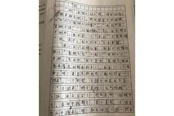 穿越三国作文