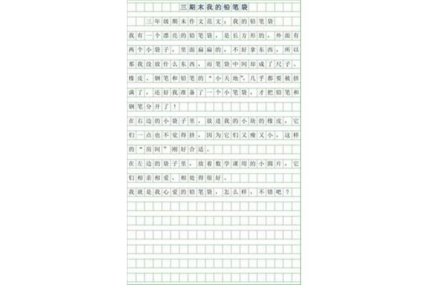 我的尺子作文