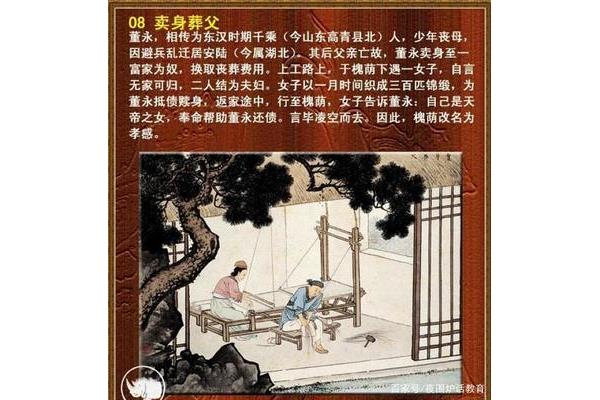 董永卖身葬父的故事