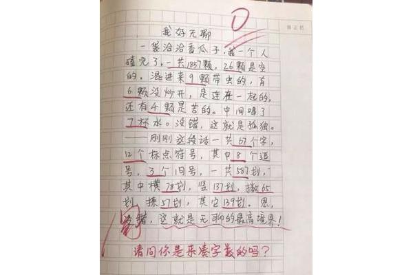 无聊的一天作文